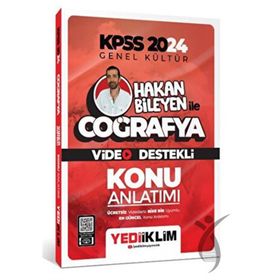 Yediiklim Yayınları - 2024 Kpss Hakan Bileyen ile Coğrafya Video Destekli Konu Anlatımı
