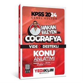 Yediiklim Yayınları - 2024 Kpss Hakan Bileyen ile Coğrafya Video Destekli Konu Anlatımı