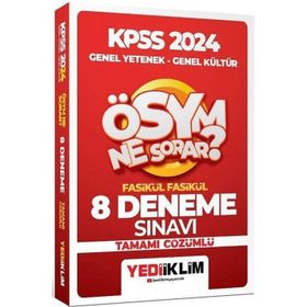 Yediiklim Yayınları 2024 KPSS Ösym Ne Sorar Genel Yetenek Genel Kültür Tamamı Çözümlü 8 Fasikül Deneme