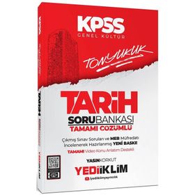 Yediiklim Yayınları 2024 Kpss Tonyukuk Tarih Tamamı Çözümlü Soru Bankası
