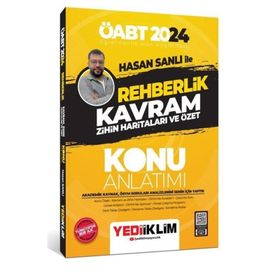 Yediiklim Yayınları - 2024 ÖABT Hasan Sanlı İle Rehberlik Kavram Zihin Haritaları ve Özet Konu Anlatımı