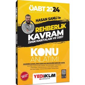 Yediiklim Yayınları - 2024 ÖABT Hasan Sanlı İle Rehberlik Kavram Zihin Haritaları ve Özet Konu Anlatımı
