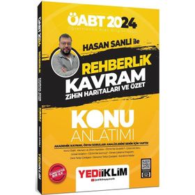 Yediiklim Yayınları - 2024 ÖABT Hasan Sanlı İle Rehberlik Kavram Zihin Haritaları ve Özet Konu Anlatımı