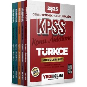 Yediiklim Yayınları 2025 KPSS Genel Yetenek Genel Kültür Konu Anlatımlı Modüler Set
