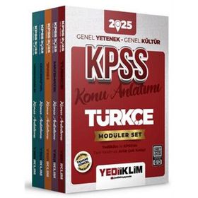 Yediiklim Yayınları 2025 KPSS Genel Yetenek Genel Kültür Konu Anlatımlı Modüler Set