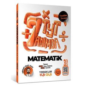 Yediiklim Yayınları 2026 3. Kitap Yedi Adımda Temelden Zirveye TYT Matematik Tamamı Video Konu Anlatımlı ve Tamamı Video Çözümlü Soru Bankası