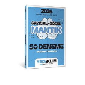 Yediiklim Yayınları 2026 AGS KPSS ALES DGS Sayısal Sözel Mantık Tamamı Çözümlü 50 Deneme