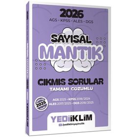 Yediiklim Yayınları 2026 AGS KPSS ALES DGS Sözel Mantık Tamamı Çözümlü Çıkmış Sorular