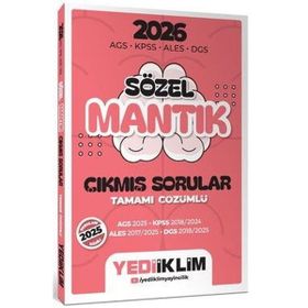 Yediiklim Yayınları 2026 AGS KPSS ALES DGS Sözel Mantık Tamamı Çözümlü Çıkmış Sorular
