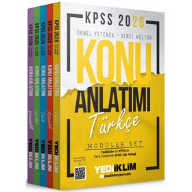 Yediiklim Yayınları 2026 KPSS 5 Kitap Genel Yetenek Genel Kültür Konu Anlatımı Modüler Set