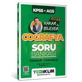 Yediiklim Yayınları 2026 KPSS AGS Coğrafya Tamamı Çözümlü Soru Bankası