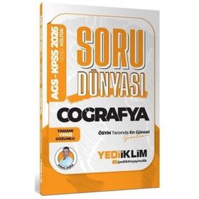 Yediiklim Yayınları 2026 KPSS AGS Coğrafya Tamamı Video Çözümlü Soru Dünyası