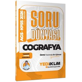 Yediiklim Yayınları 2026 KPSS AGS Coğrafya Tamamı Video Çözümlü Soru Dünyası