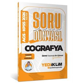 Yediiklim Yayınları 2026 KPSS AGS Coğrafya Tamamı Video Çözümlü Soru Dünyası