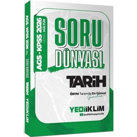 Yediiklim Yayınları 2026 KPSS AGS Genel Kültür Tarih Soru Dünyası