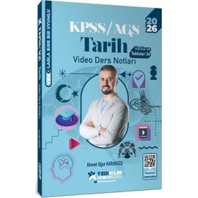 Yediiklim Yayınları 2026 KPSS Genel Kültür Atölye Tarih Video Ders Notları