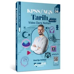 Yediiklim Yayınları 2026 KPSS Genel Kültür Atölye Tarih Video Ders Notları