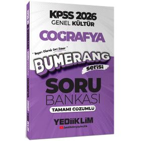 Yediiklim Yayınları 2026 KPSS Genel Kültür Bumerang Coğrafya Tamamı Çözümlü Soru Bankası