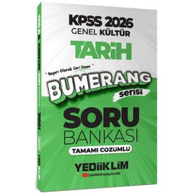 Yediiklim Yayınları 2026 KPSS Genel Kültür Bumerang Tarih Tamamı Çözümlü Soru Bankası
