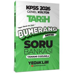 Yediiklim Yayınları 2026 KPSS Genel Kültür Bumerang Tarih Tamamı Çözümlü Soru Bankası
