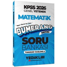 Yediiklim Yayınları 2026 KPSS Genel Yetenek Bumerang Matematik Tamamı Çözümlü Soru Bankası