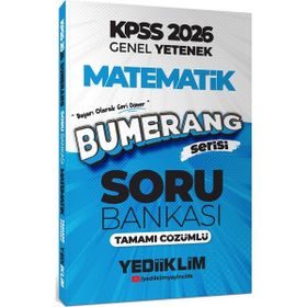 Yediiklim Yayınları 2026 KPSS Genel Yetenek Bumerang Matematik Tamamı Çözümlü Soru Bankası