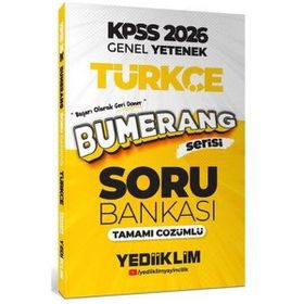 Yediiklim Yayınları 2026 KPSS Genel Yetenek Bumerang Türkçe Tamamı Çözümlü Soru Bankası