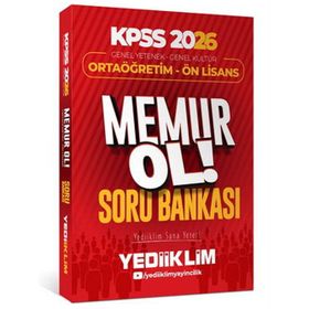 Yediiklim Yayınları 2026 KPSS Genel Yetenek Genel Kültür Ortaöğretim Ön Lisans Memur Ol Soru Bankası
