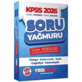 Yediiklim Yayınları 2026 KPSS Genel Yetenek Genel Kültür Tüm Dersler Soru Yağmuru