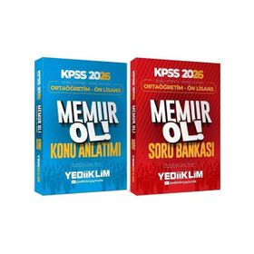 Yediiklim Yayınları 2026 KPSS Lise Ortaöğretim Ön Lisans Genel Yetenek Genel Kültür 2'li Set Memur Ol Konu Anlatım ve Soru Bankası