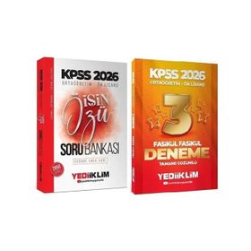 Yediiklim Yayınları 2026 KPSS Lise Ortaöğretim Ön Lisans İşin Özü Genel Yetenek Genel Kültür 2'li Set Soru Bankası ve 3 Deneme