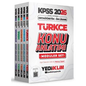 Yediiklim Yayınları 2026 KPSS Ortaöğretim Ön Lisans Genel Yetenek Genel Kültür Konu Anlatımı Modüler Set