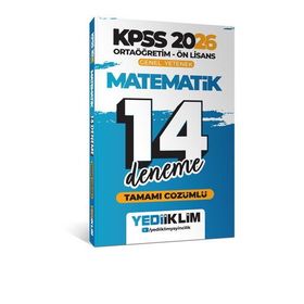 Yediiklim Yayınları 2026 KPSS Ortaöğretim Ön Lisans Genel Yetenek Matematik Tamamı Çözümlü 14 Deneme