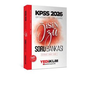 Yediiklim Yayınları 2026 KPSS Ortaöğretim Önlisans İşin Özü 2850 Soru Tek Kitap Soru Bankası