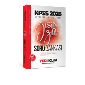 Yediiklim Yayınları 2026 KPSS Ortaöğretim Önlisans İşin Özü 2850 Soru Tek Kitap Soru Bankası