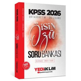 Yediiklim Yayınları 2026 KPSS Ortaöğretim Önlisans İşin Özü 2850 Soru Tek Kitap Soru Bankası