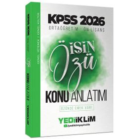 Yediiklim Yayınları 2026 KPSS Ortaöğretim Önlisans İşin Özü Tek Kitap Tamamı Renkli Konu Anlatımı