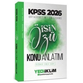 Yediiklim Yayınları 2026 KPSS Ortaöğretim Önlisans İşin Özü Tek Kitap Tamamı Renkli Konu Anlatımı