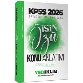 Yediiklim Yayınları 2026 KPSS Ortaöğretim Önlisans İşin Özü Tek Kitap Tamamı Renkli Konu Anlatımı