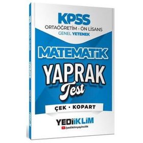 Yediiklim Yayınları 2026 KPSS Ortaöğretim Önlisans Matematik Çek Kopart Yaprak Test