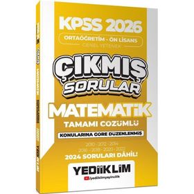 Yediiklim Yayınları 2026 KPSS Ortaöğretim Önlisans Matematik Konularına Göre Çıkmış Sorular