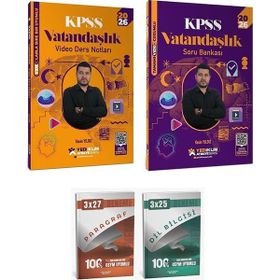 Yediiklim Yayınları 2026 KPSS Vatandaşlık Atölye 2'li Set Video Ders Notları ve Soru Bankası Yasin Yıldız