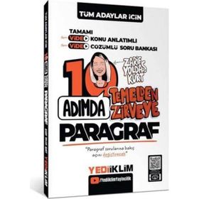 Yediiklim Yayınları 2026 Tüm Adaylar İçin 10 Adımda Paragraf Video Konu Anlatımlı ve Video Çözümlü Soru Bankası