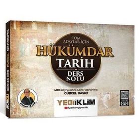 Yediiklim Yayınları 2026 Tüm Adaylar İçin Hükümdar Tarih Ders Notu