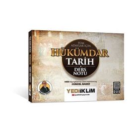 Yediiklim Yayınları 2026 Tüm Adaylar İçin Hükümdar Tarih Ders Notu