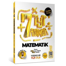 Yediiklim Yayınları 2026 TYT 1. Kitap Yedi Adımda Temel Matematik Video Konu Anlatımlı Video Çözümlü Soru Bankası