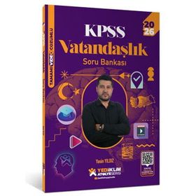 Yediiklim Yayınları Atölye Serisi 2026 KPSS Genel Kültür Vatandaşlık Tamamı Video Çözümlü Soru Bankası