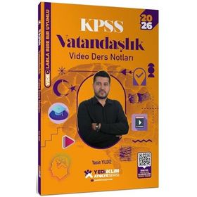 Yediiklim Yayınları Atölye Serisi 2026 KPSS Genel Kültür Vatandaşlık Video Ders Notları