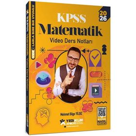 Yediiklim Yayınları Atölye Serisi 2026 KPSS Genel Yetenek Matematik Video Ders Notları