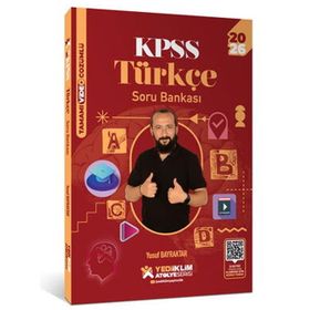 Yediiklim Yayınları Atölye Serisi 2026 KPSS Genel Yetenek Türkçe Tamamı Video Çözümlü Soru Bankası